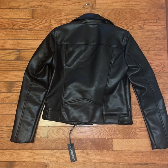 Blank NYC "The One" Faux Leather Jacket Moto Black Small blanknyc NWT NEW Biker - Picture 11 of 11